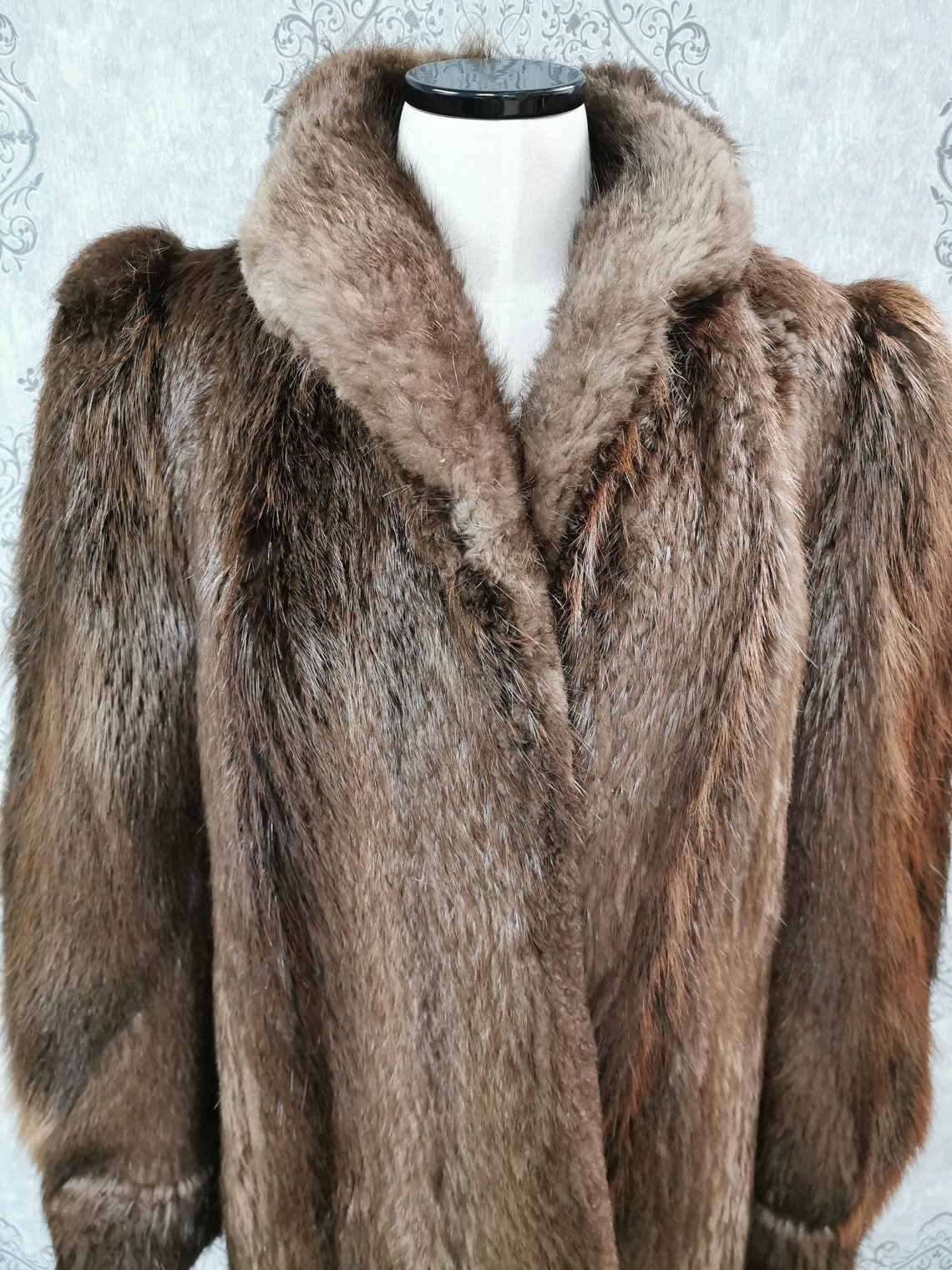 Unused beaver fur coat size 8 Etsy