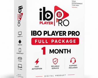 IBO Player Pro - 1 month Streaming Player Activation- 2026