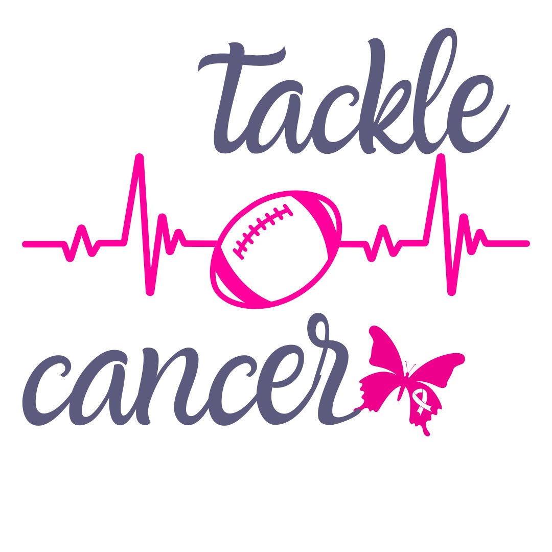 Breast Cancer Football SVG Awareness Downloads PNG Transparent - Etsy
