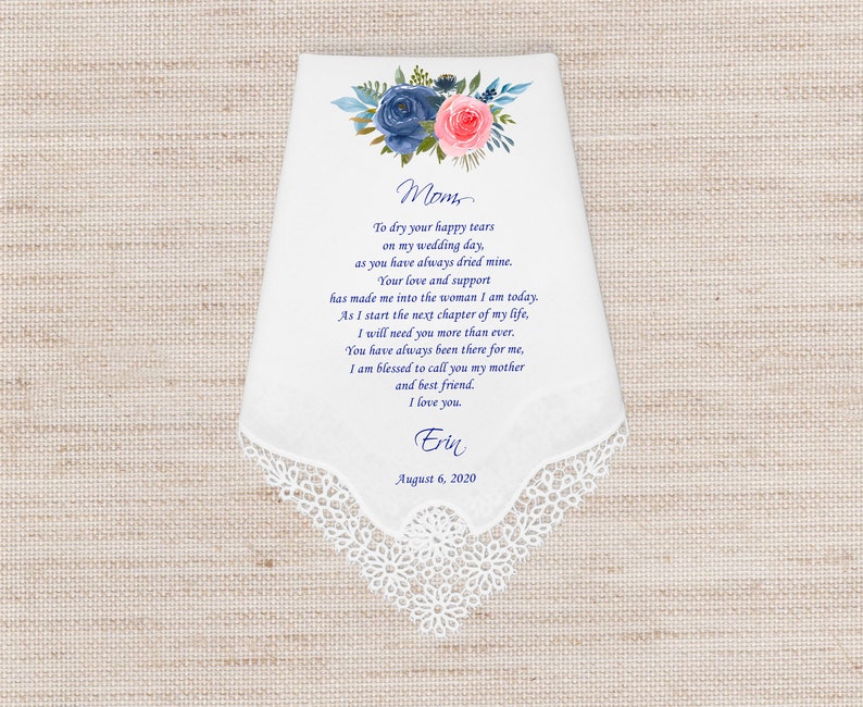 Mother of the Bride Handkerchief From