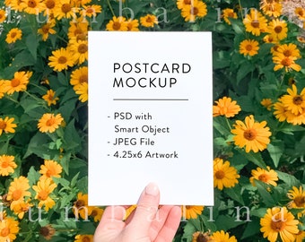 Card Mockup, White Card Mockup, Vertical Card Mockup, Smart Object | 4.25x6 Card Mock Up #0720-40