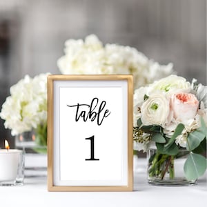 PRINTED Premium GOLD Foil Wedding Table Numbers, 4x6 Calligraphy Foil Design, Premium Paper, Double Sided, Numbers 1-25 or 1-40 image 10