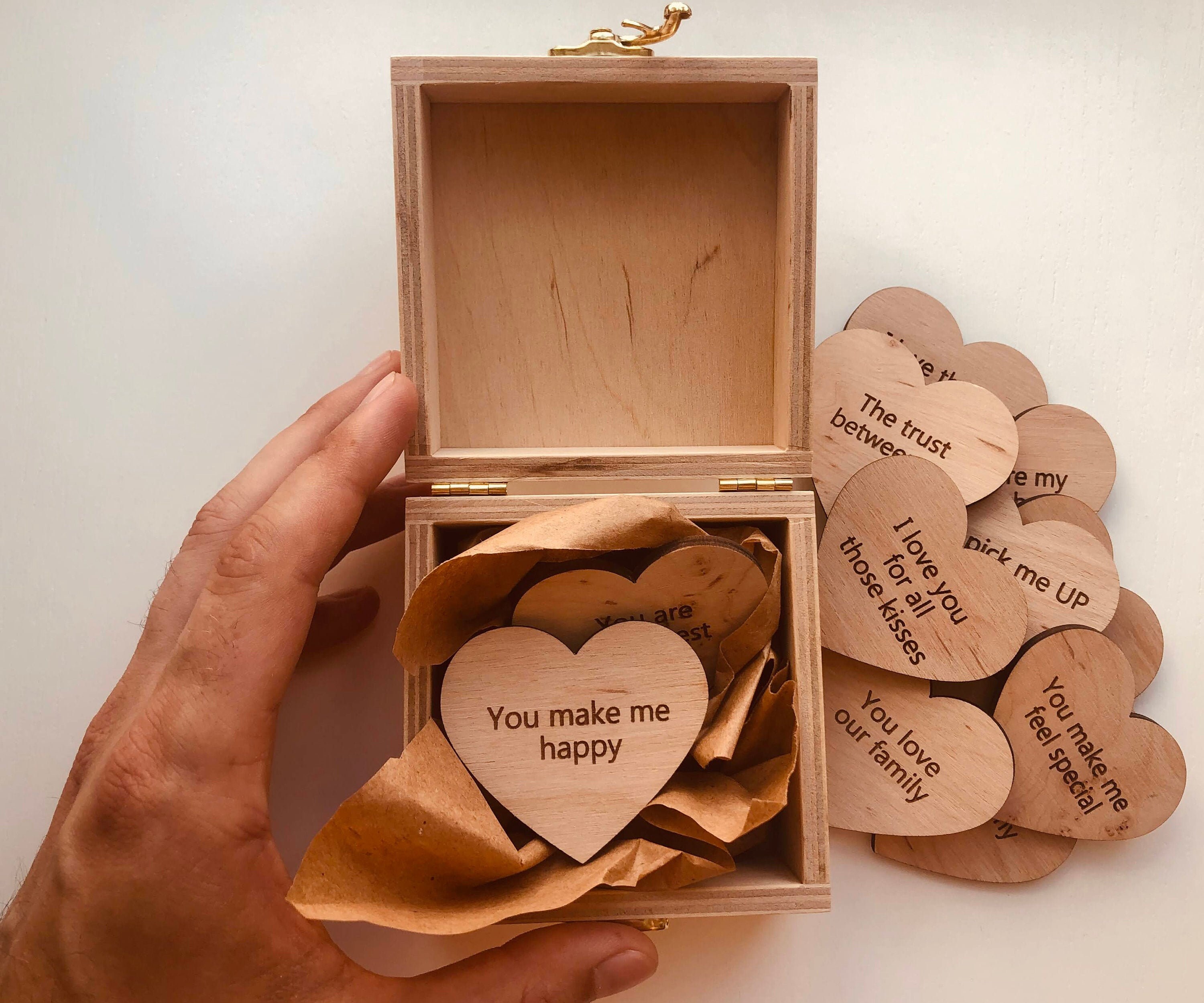 Reasons Why I Love You Box Romantic Gift for Her Personalized Etsy