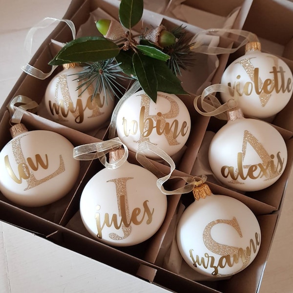 Boule de Noël personnalisée