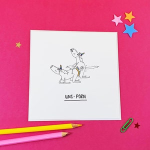 Unicorn Card - Porn - Pornography - Magical Card - Magic - Fantasy ...