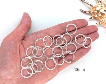 ANNEAUX DE CHEVEUX 20pcs, anneaux de 12mm, 10mm, 8mm, 6mm, boucle de tressage, accessoires de cheveux, décoration de cheveux, cerceaux de cheveux, bijoux de cheveux, anneaux de cheveux tressés