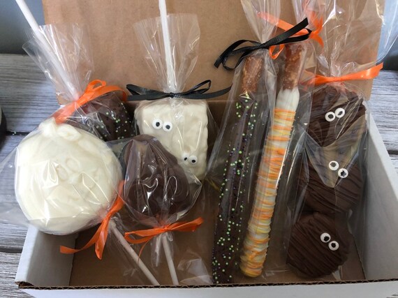 Chocolate Covered Halloween Gift Box Long Distance Gift Etsy