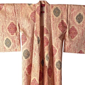 1950's Vintage Japanese Summer KIMONO Kimono Gown Robe Antique ,length 150cm 59inch