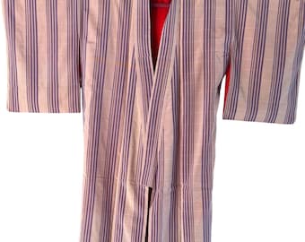 1950's Vintage Japanese KIMONO Silk Kimono Gown Robe Antique ,length 152cm 59.8inch