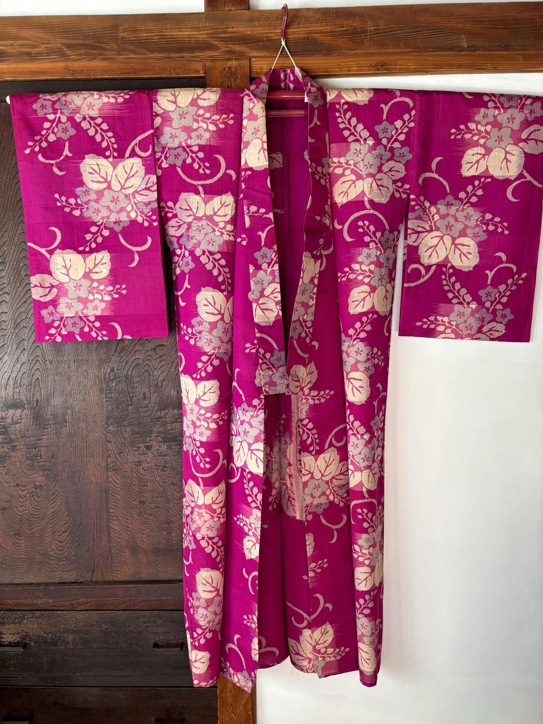 Circa ~ 1940s Antique Silk Kimono