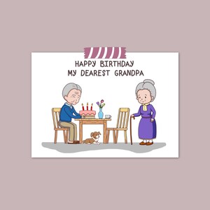 Drôle de carte d'anniversaire pour grand-père / Cadeaux pour grand-père / Cadeau pour les hommes / Téléchargement numérique / Drôle de carte d'anniversaire / Cadeau grand-père