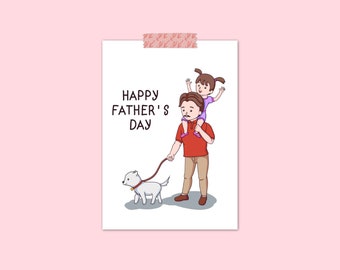 Funny Father's Day Card / Father Gift / Funny Birthday Card / Cute Card for Him / Instant Download / Funny Digital Card