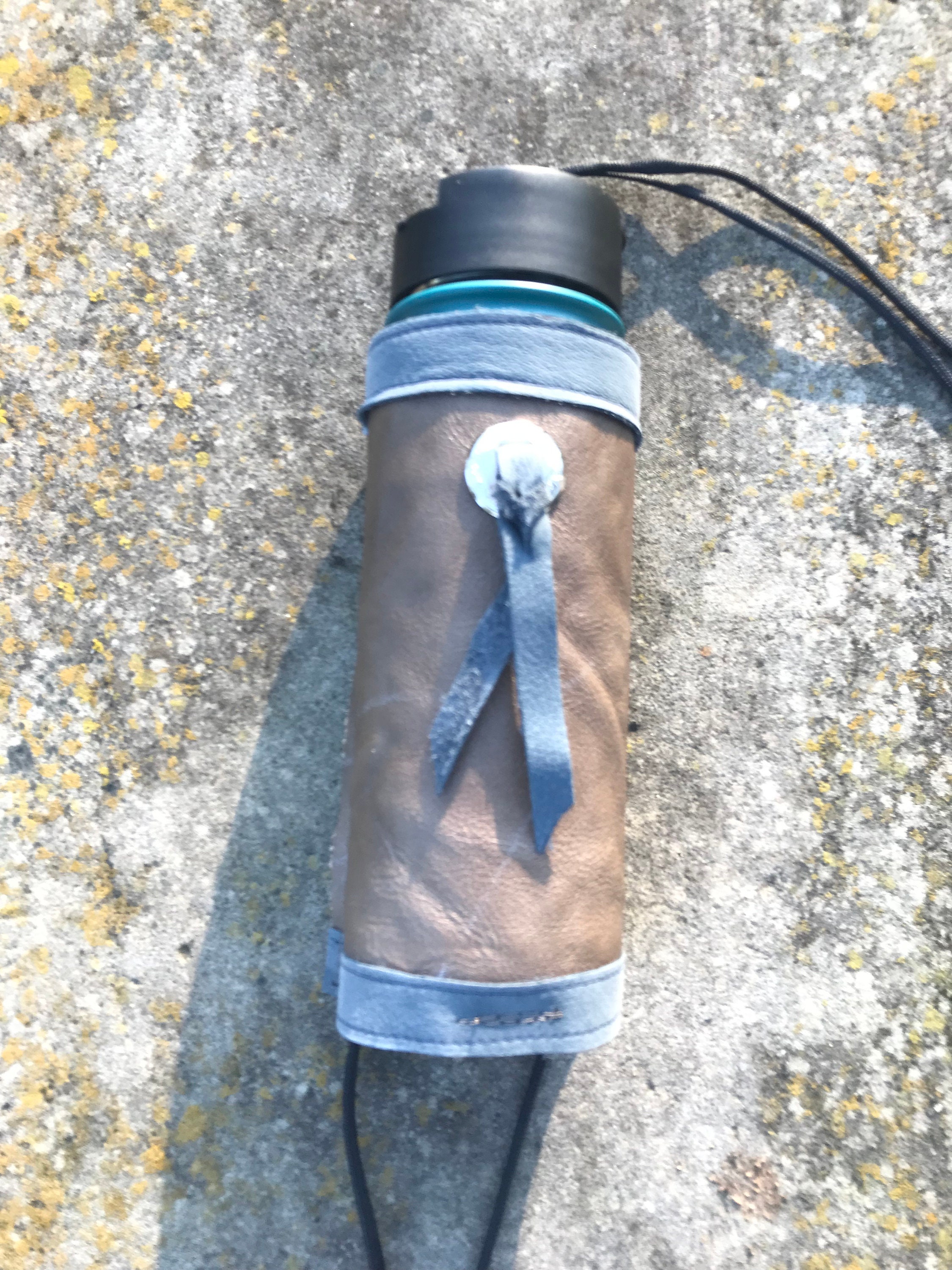 Leather Drink Bottle Holders for Saddles or Hiking Random Etsy