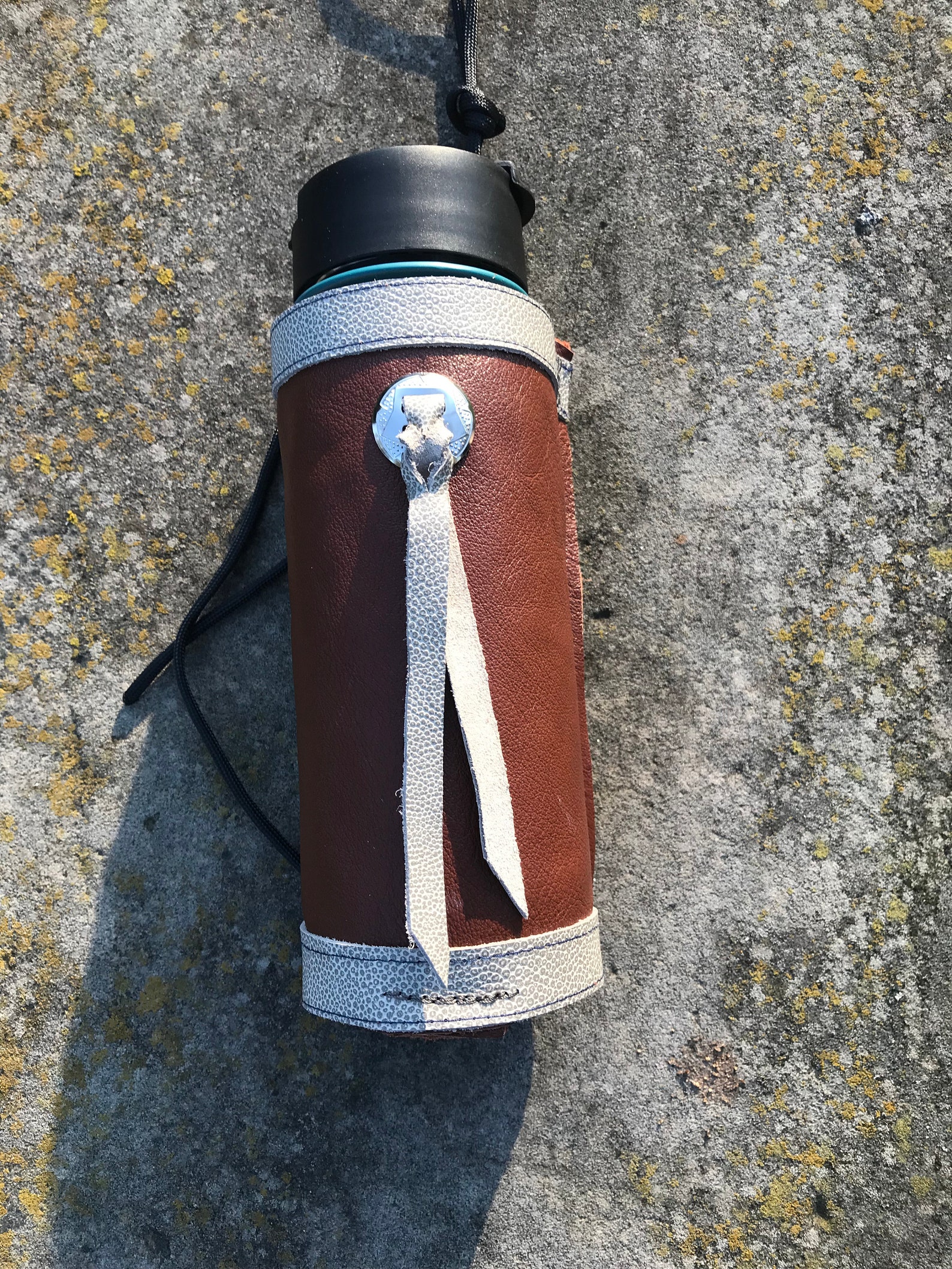 Leather Drink Bottle Holders for Saddles or Hiking Random Etsy