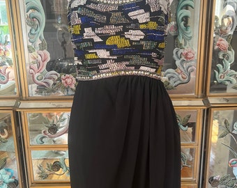 90s Victoria Royal LTD Designer Beaded Gown