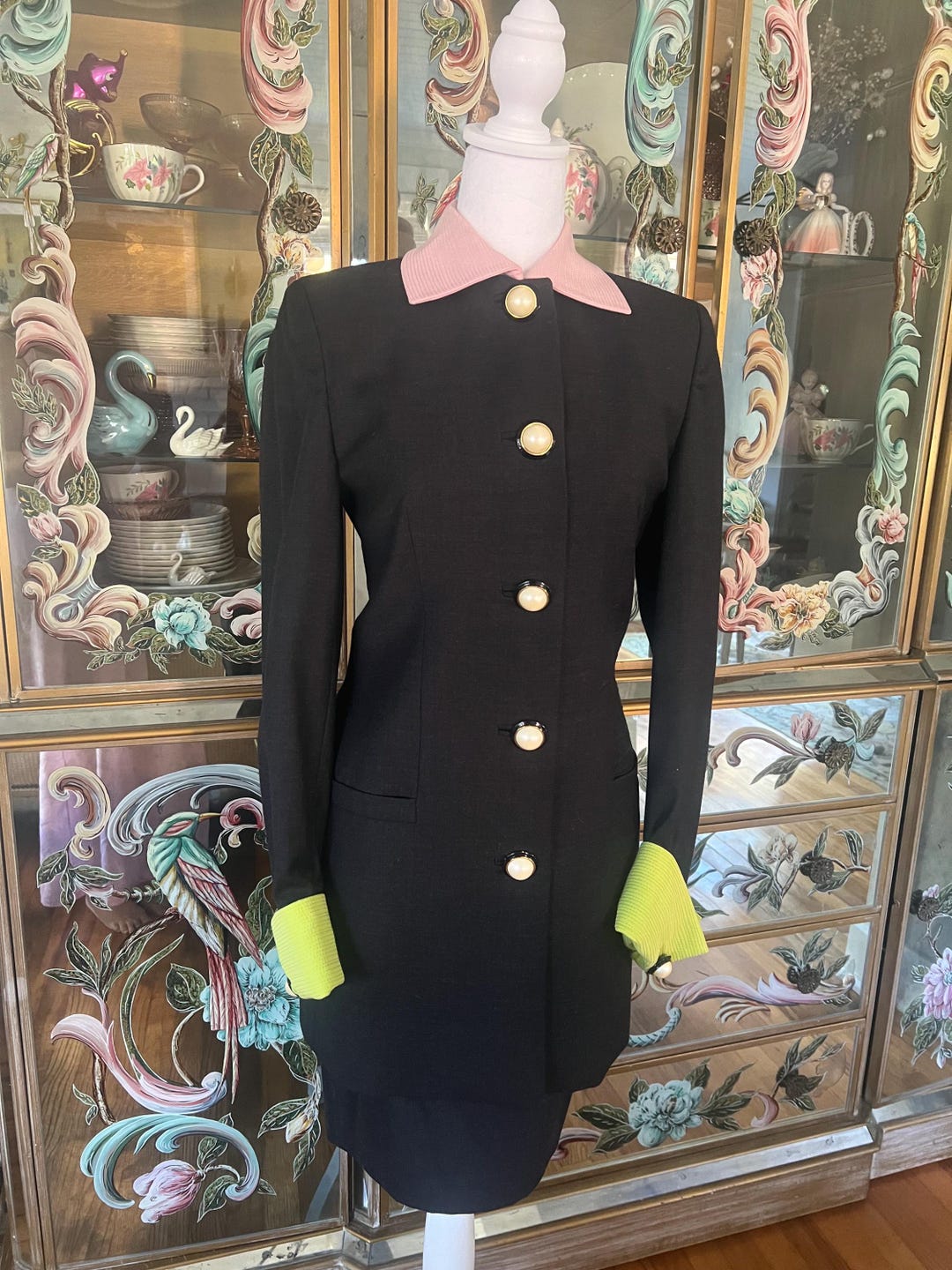 GIANNI VERSACE Spring Summer 1991 Collection Skirt Suit - Etsy