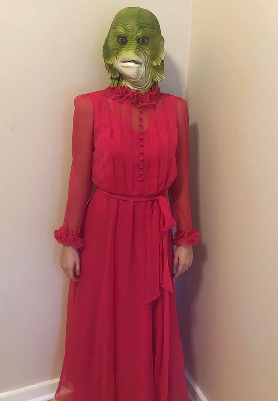 hot pink frill dress
