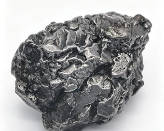 Muestra en bruto de meteorito de hierro de Campo del Cielo, meteorito natural de Argentina, roca espacial, magnético