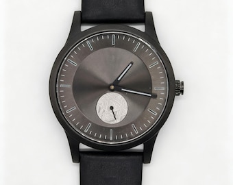 Swedish Muonionalusta Iron Meteorite Watch,Watch Dial Around 3.9 cm, 45 Billion Years of Cosmic Dust, Captured at Your Wrist