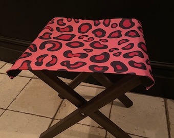 leopard print camping chair