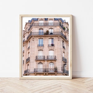 Parisian Apartment, Paris Travel Print, Photograph of France, Parisian Building, Paris Print, Paris City Print, Pastel Wall Art, Nursery Art
