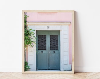 Pretty Door Paris Photo / Paris Photography / Pink Doors / Romantic Boho Photo Print / Montmartre / Travel Photography / Feminine Wall Art