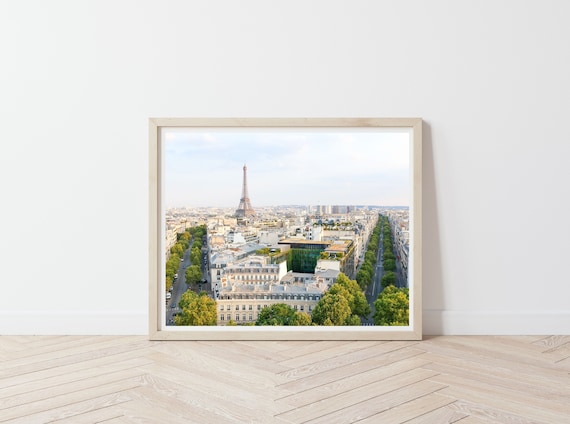 Eiffel Tower Print: Paris Skyline Photography from Arc de Triomphe