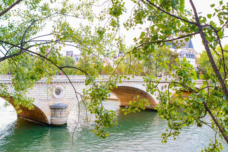 Seine River Bridge in Afternoon Light Dreamy Paris Photo Paris Fine Art Photography France Travel Print Golden Hour Paris Photo