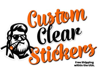 Custom Clear Stickers: Waterproof Die Cut Vinyl Labels