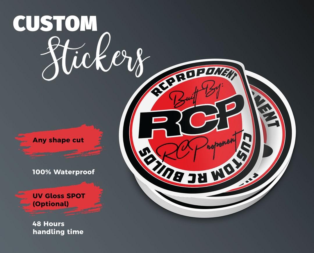Custom Logo Sticker Bulk | Custom Shape Labels | Product Vinyl Stickers ...