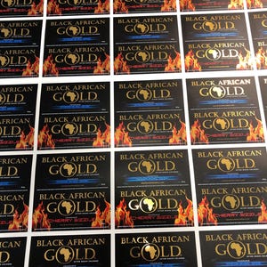Gold Foil Stickers: Custom Reflective Waterproof Labels immagine 13