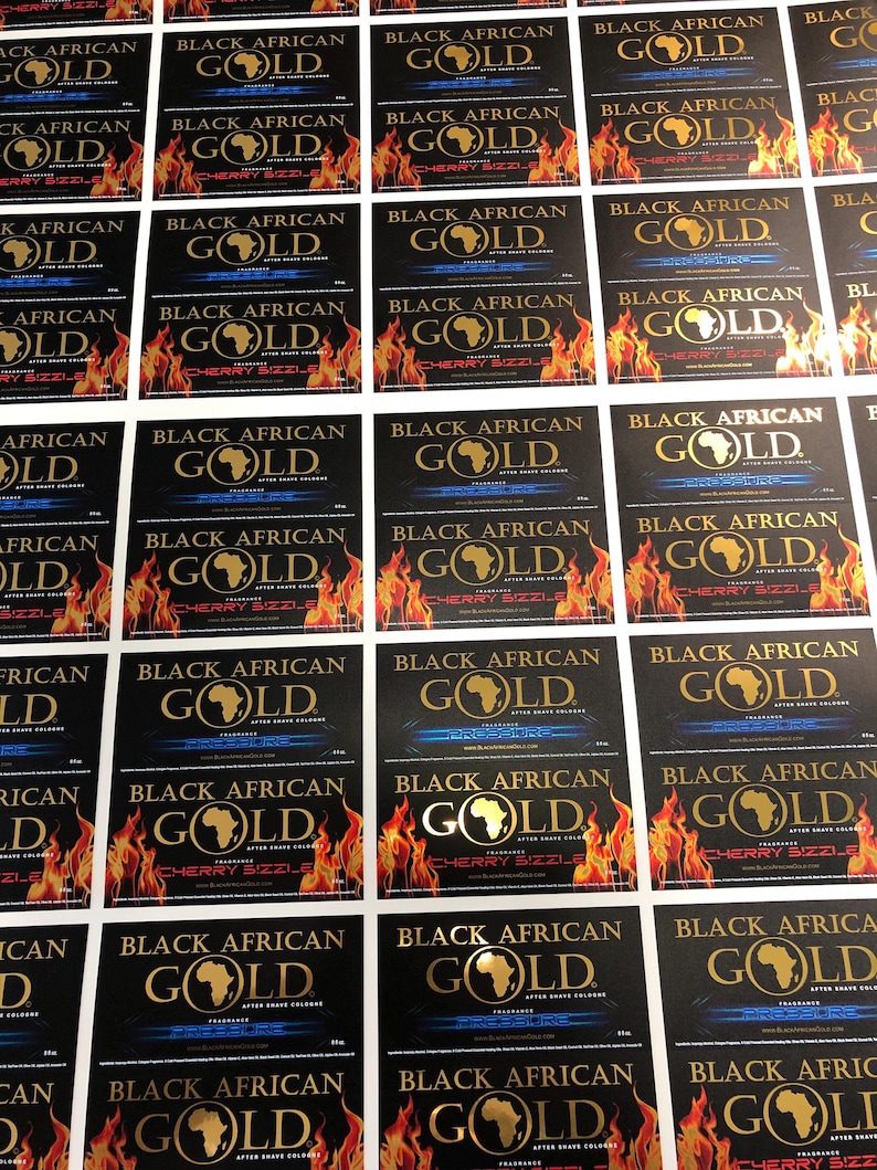 Gold Foil Stickers: Custom Reflective Waterproof Labels immagine 13