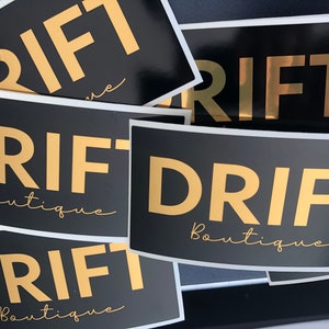 Custom Gold foil stickers, Real reflective foil Gold | Mirror foil gold 100% waterproof