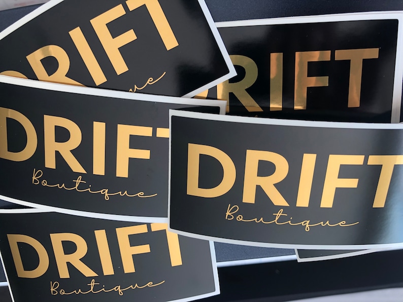 Custom Gold foil stickers, Real reflective foil Gold | Mirror foil gold 100% waterproof