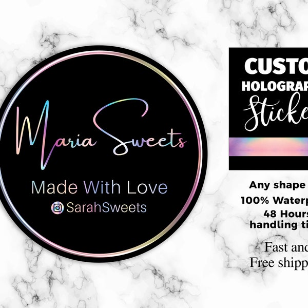 Shiny Custom Sticker - Etsy