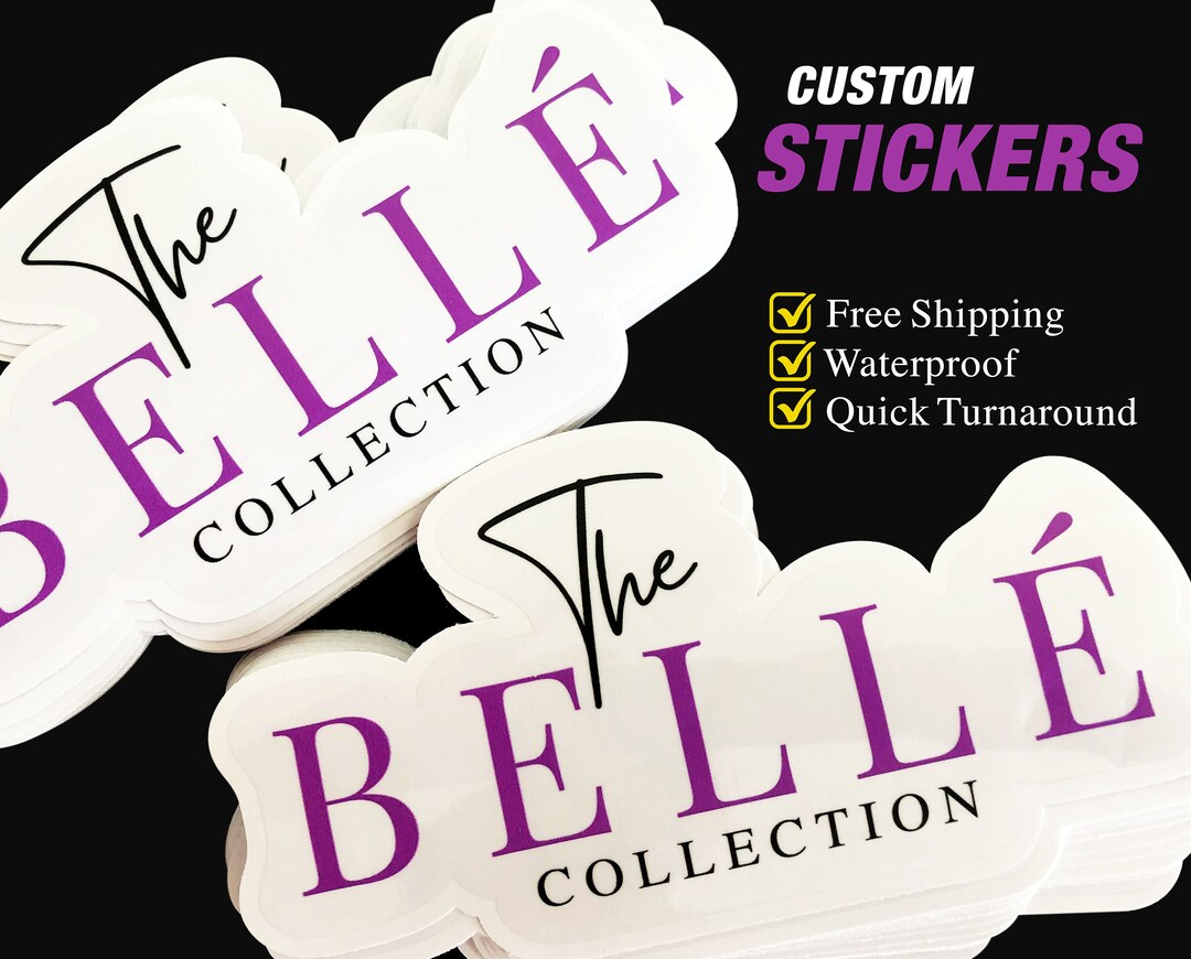 Custom Die Cut Logo Stickers: Waterproof Vinyl, Glossy or Matte - Etsy