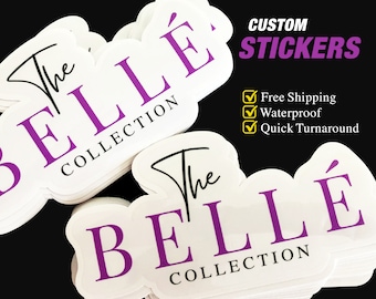 Custom Die Cut Logo Stickers: Waterproof Vinyl, Glossy or Matte