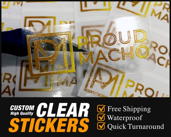 Custom Clear Transparent Stickers Bulk
