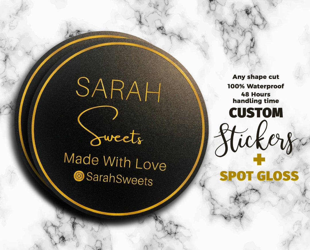 Personalized Bulk Sticker Printing With Spot Shiny Gloss, Personalized