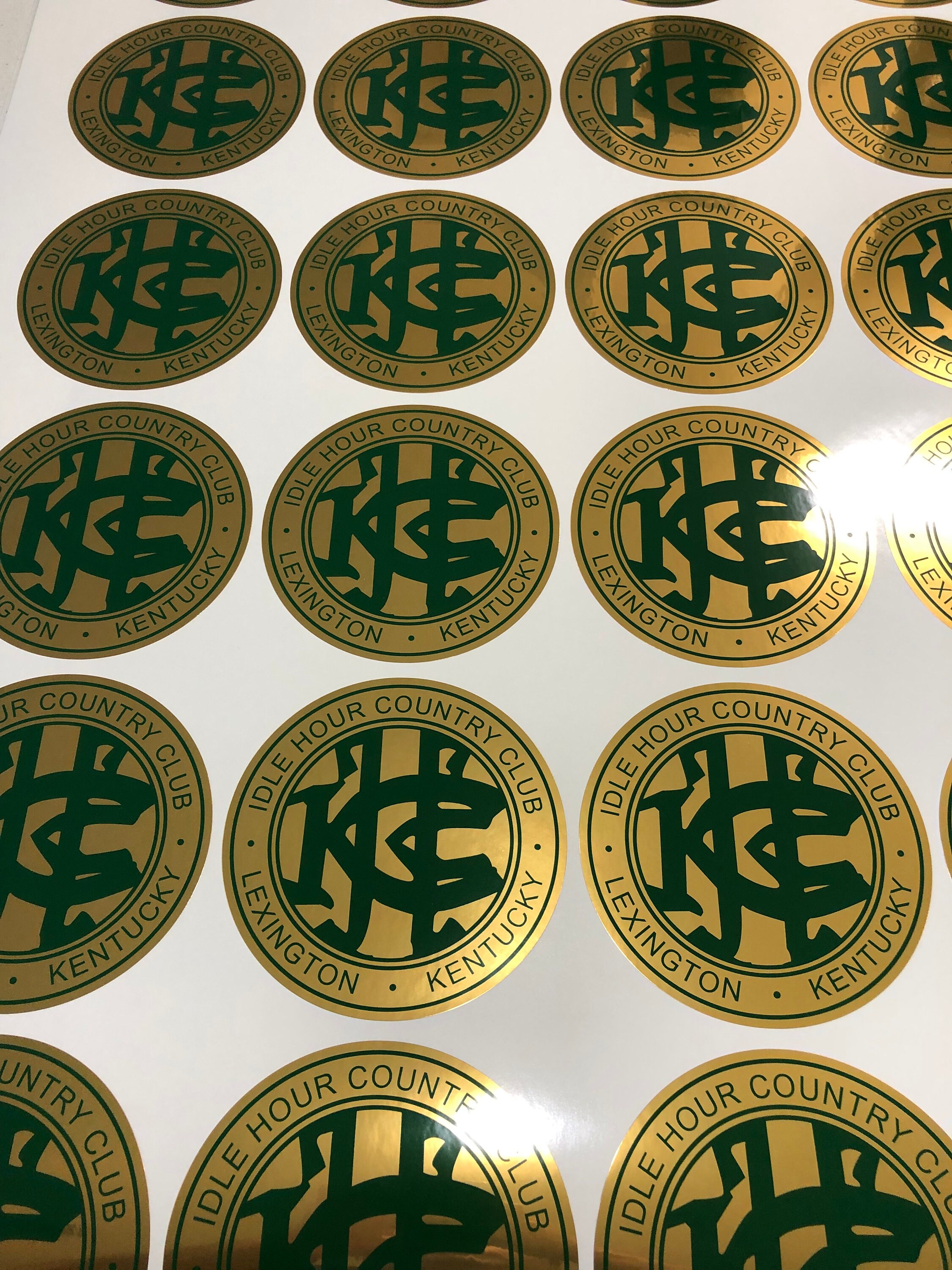 Personalized Metallic Gold Stickers: Waterproof Custom Labels - Etsy