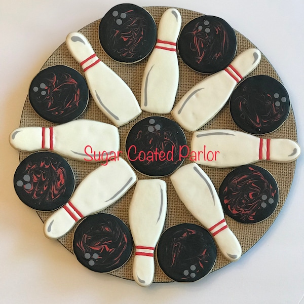 Bowling Theme Cookies