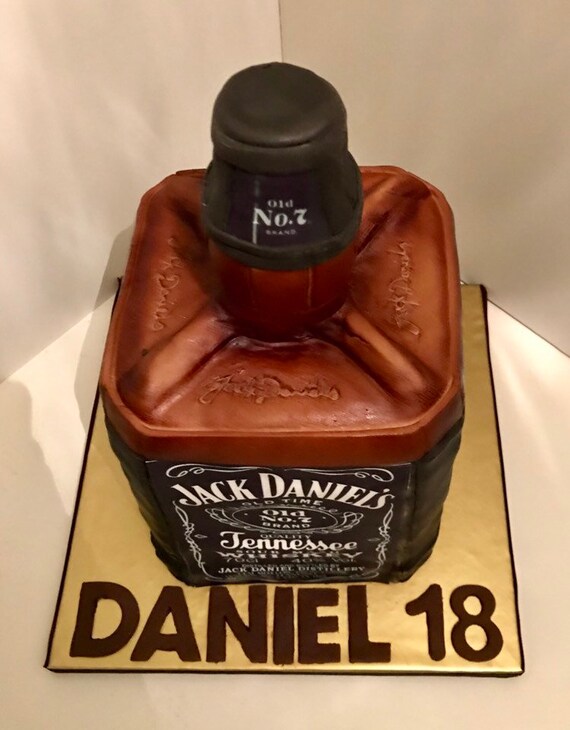 Jack Daniels Gateau Personnalise Etsy