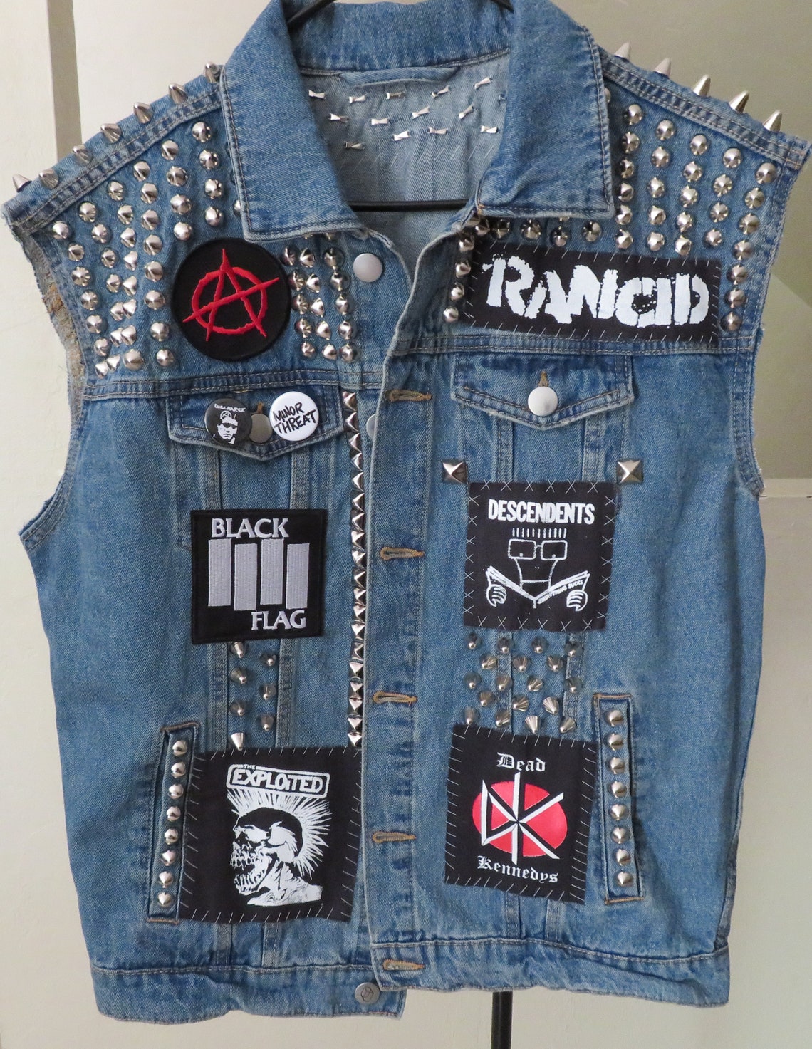 Custom MadetoOrder Punk Vest Etsy