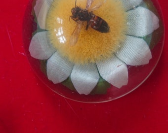 Lovely resin wasp paperweight