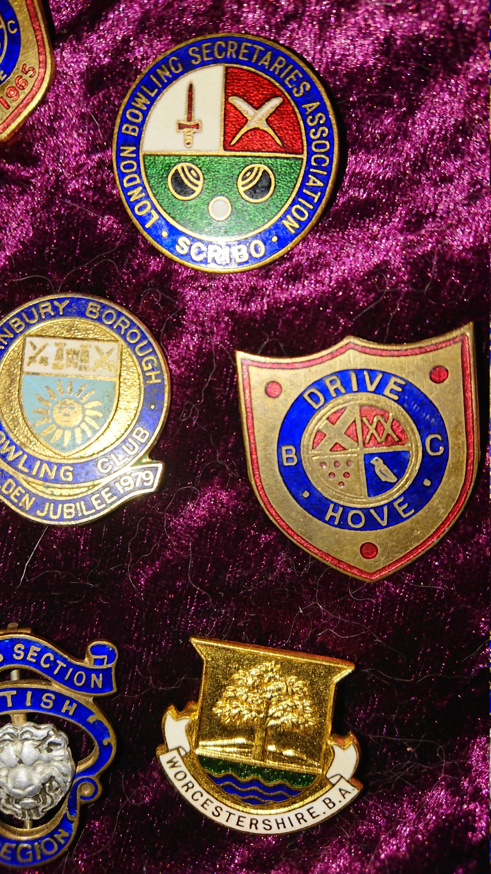 Vintage Enamel badges Etsy