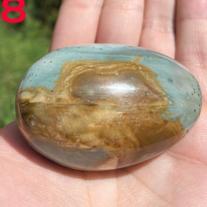 Large Polychrome Jasper Palm Stones