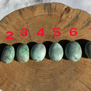 Garnierite Green Moonstone Palmstones 1.55 - 2.22 Inches Long