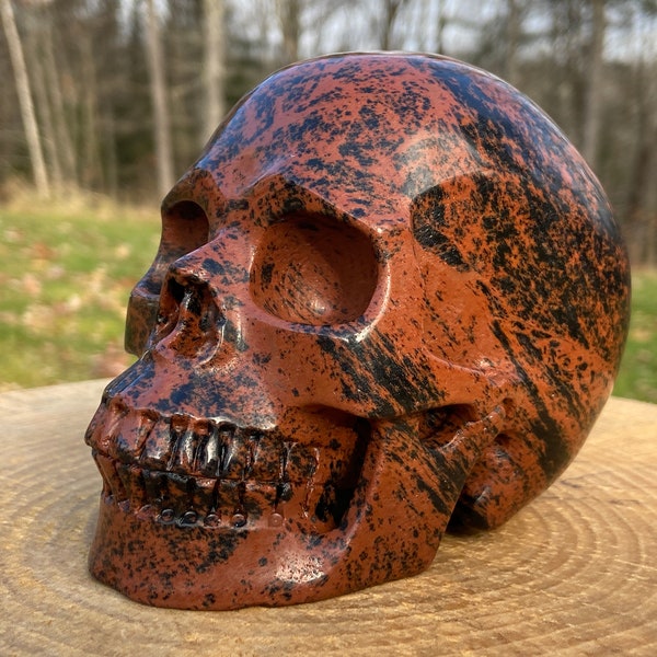 Mahogany Obsidian Skull 5.05 Inches Long