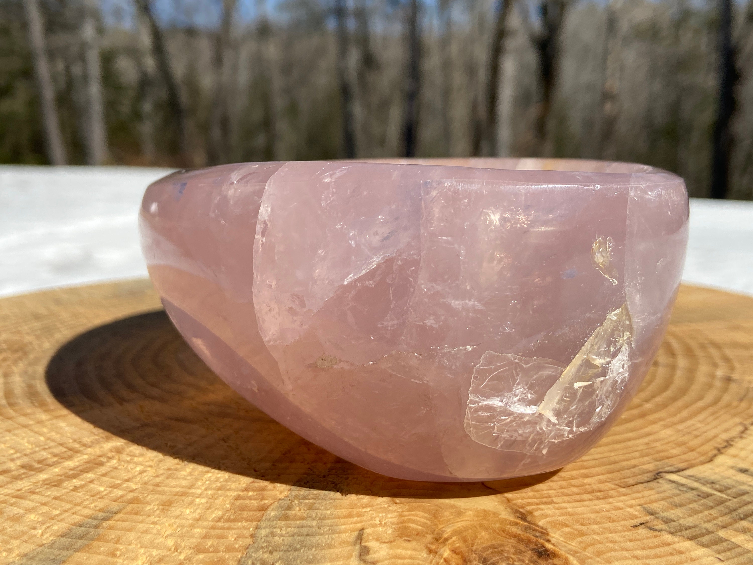 rose quartz bowl rose quartz bowl