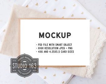 Recipe Card Mockup Etsy